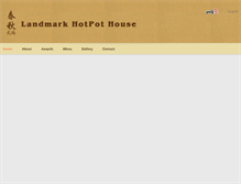 Tablet Screenshot of landmarkhotpot.com